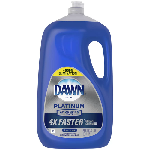 Dawn Platinum Dishwashing Liquid Advanced Power Dish Soap Kitchen 2.66l 2 Pack