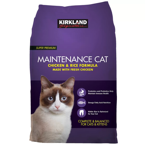 Kirkland Signature Super Premium Maintenance Chicken and Rice Formula Cat Food