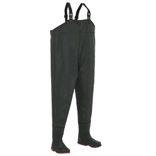 Wading Pants with Boots Green Size 40