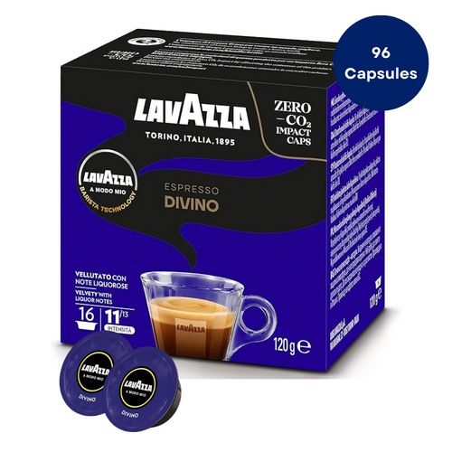 Lavazza A Modo Mio Espresso Divino Coffee Capsules 16 Count Pack of 6 96 Pods