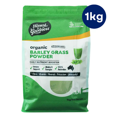 Organic Australian Barley Grass Powder Pure Green Natural Superfood Supplement