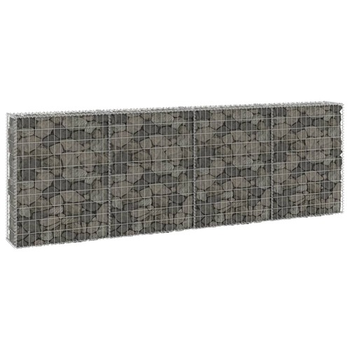 Gabion Wall with Covers Galvanised Steel 300x30x100 cm