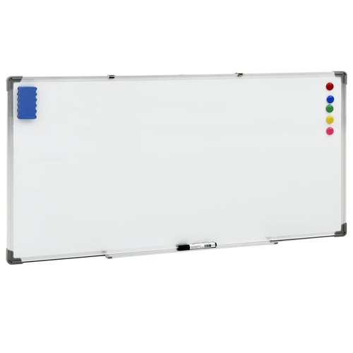 Magnetic Whiteboard White 110x60 cm Steel