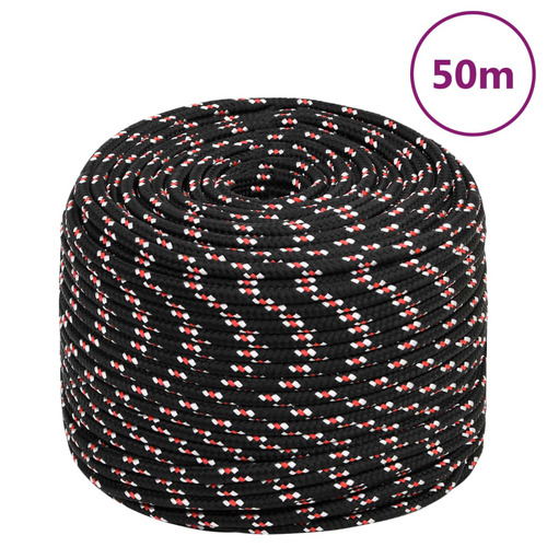 Boat Rope Black 6 mm 50 m Polypropylene