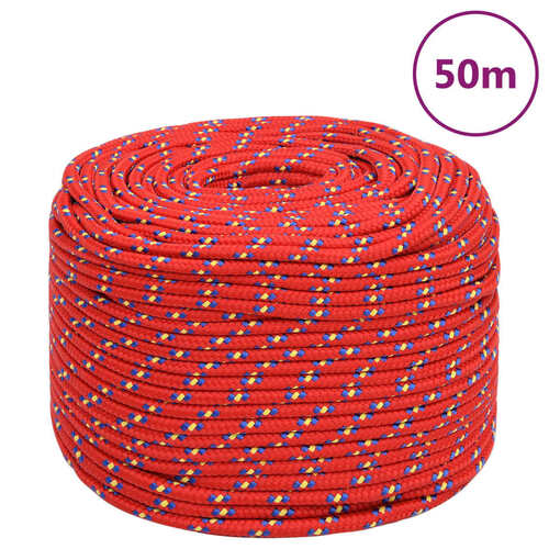 Boat Rope Red 6 mm 50 m Polypropylene