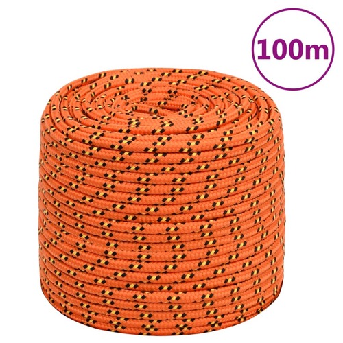 Boat Rope Orange 6 mm 100 m Polypropylene