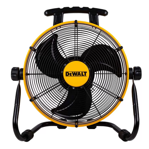 Dewalt Drum Floor Fan 45cm Workshop Air Circulator Portable Adjustable Fan