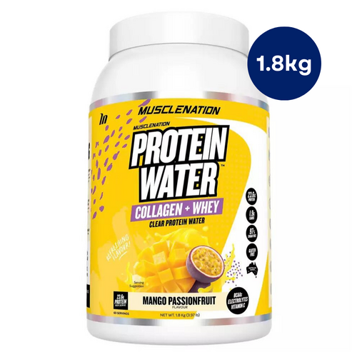 Muscle Nation Whey Protein + Collagen Powder + BCAA's 1.8kg Mango Passion Fruit Flavour