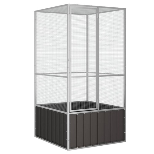 Bird Cage Anthracite 111x107x211.5 cm Galvanised Steel