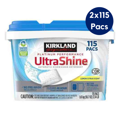 230 Kirkland Dishwasher Tablets Safer Choice Dishwashing Tabs Lemon Scent