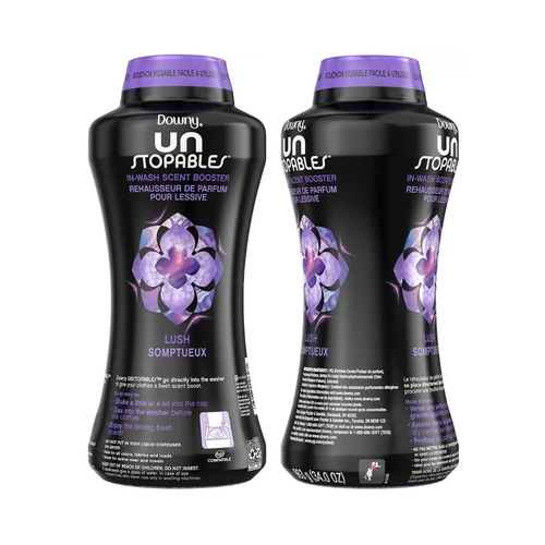 2 x Downy Unstopables Lush In-Wash Fresh Laundry Washing Scent Booster 963g