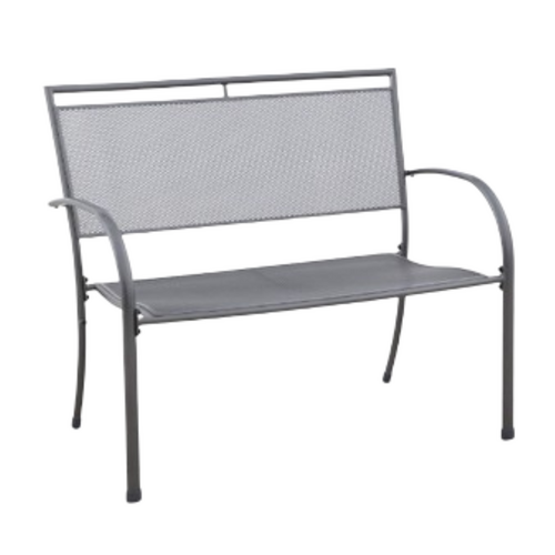 Steel Mesh Outdoor Garden Bench Chair Seat Metal Patio Furniture Heavy Duty