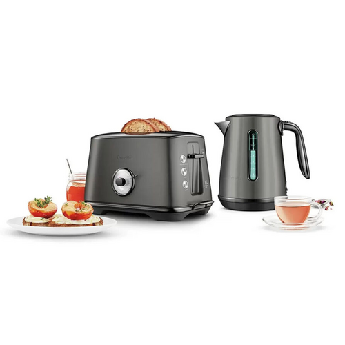 Breville Luxe Duo Toaster And Kettle Bundle Thick Slice Toaster Soft Top Cordless Kettle