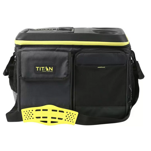 Titan 50 Can Drink Cooler Portable Drinks Beer Wine Chill Holder Camping Party Black