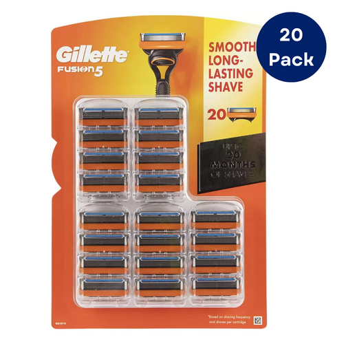 Gillete Fusion 5 Manual Razor Blade Refill Cartridges 20 Pack