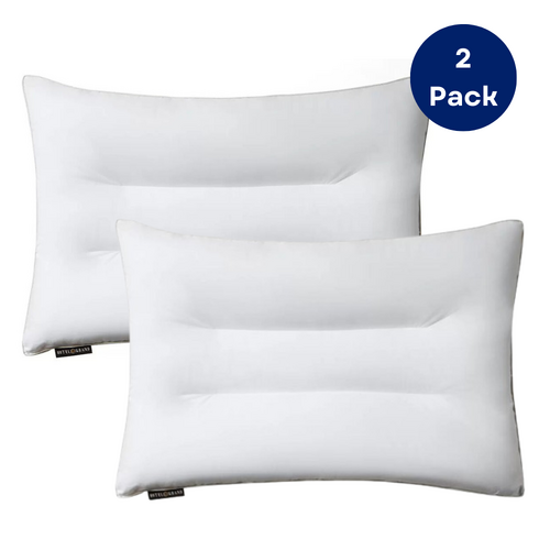 Hotel Grand Pillow 2 Pack Medium Side Sleeper Pillows 300 TC Cotton