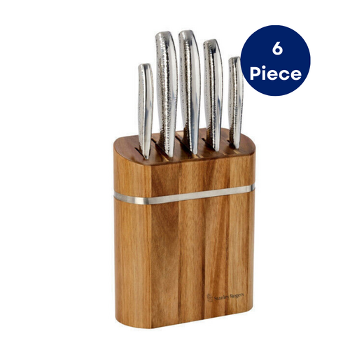 Stanley Rogers 6 Piece Kitchen Knife Block Set Chef Knives Stainless Steel