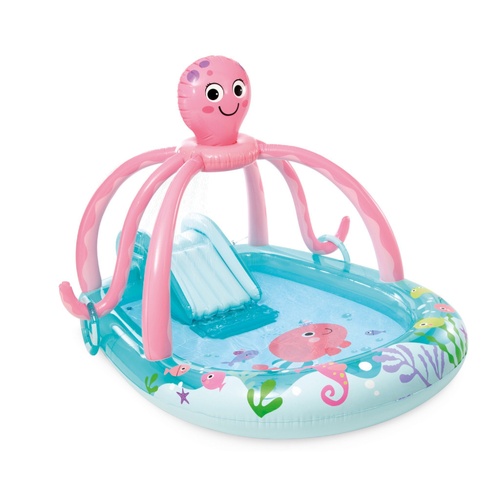 Intex Octopus Inflatable Pool Play Centre Outdoor Water Fun Set With Sprayer