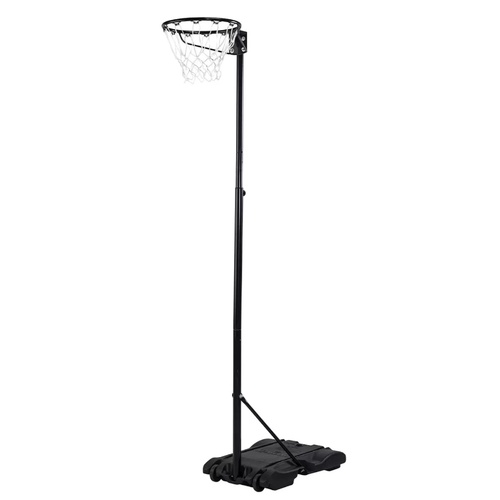 Spalding Portable Netball Stand With Hoop And Base - Telescopic Lift System 38.1cm Hoop Water Fill