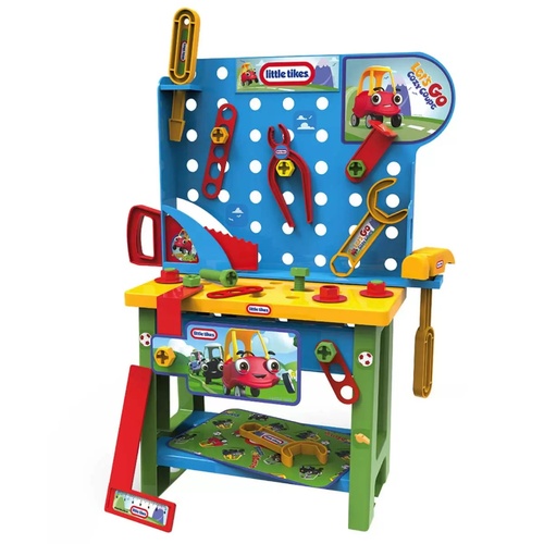 Bildo Kids Toy Workbench with Tools Set Pretend Play Construction Workshop