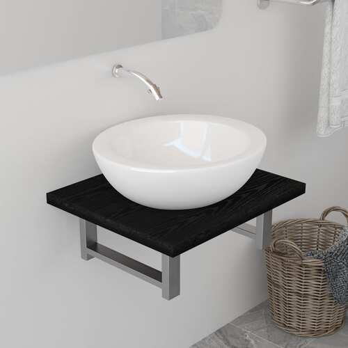 Bathroom Furniture Black 40x40x16.3 cm