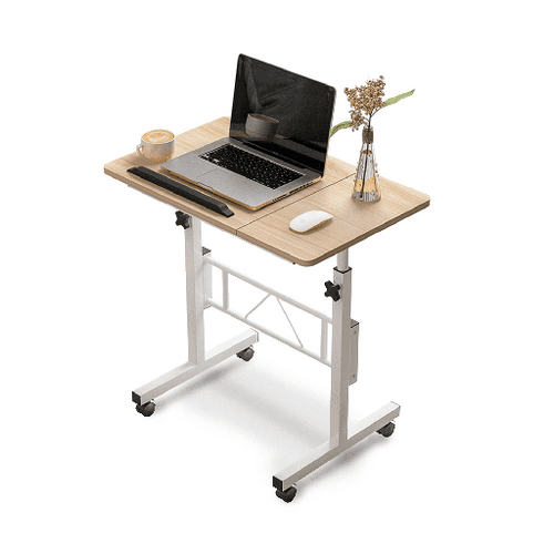 EKKIO Laptop Desk Portable Mobile Computer Table Stand Adjustable Bed Study British Maple
