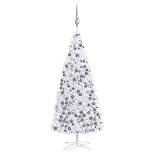 Artificial Pre-lit Christmas Tree with Ball Set LEDs 400 cm White
