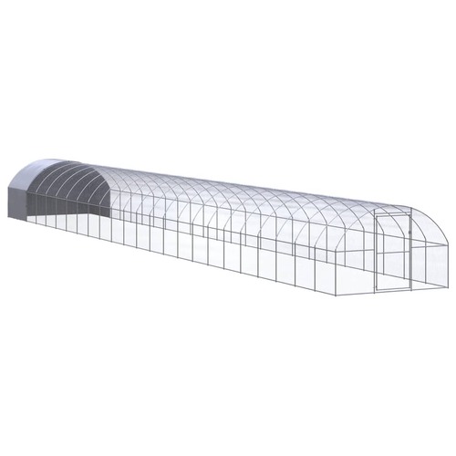 Outdoor Chicken Coop 3x24x2 m Galvanised Steel