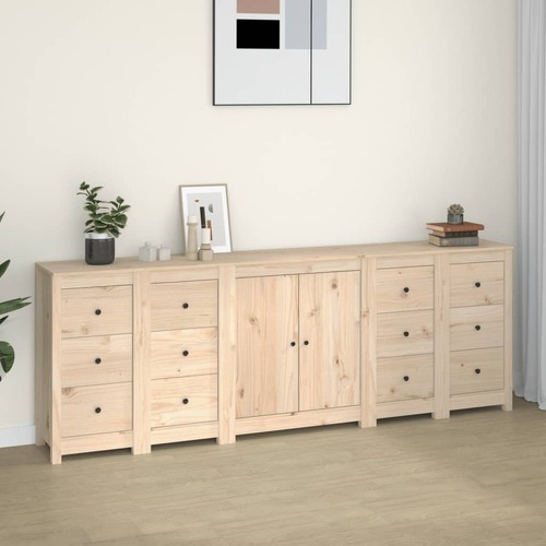 Sideboard 230x35x80 cm Solid Wood Pine