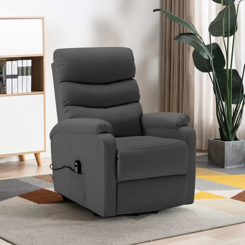 Stand up Chair Anthracite Faux Leather