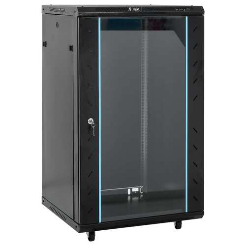 18U Network Cabinet 19" IP20 Black 60x60x100 cm