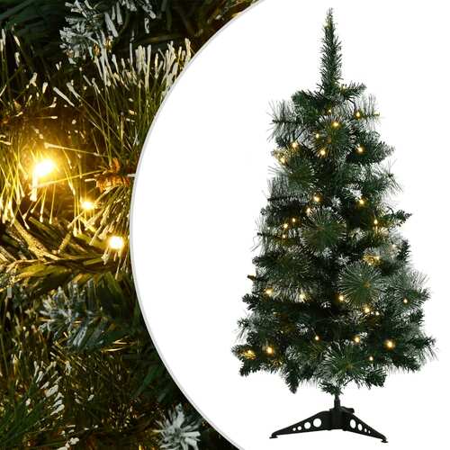 Artificial Pre-lit Christmas Tree with Stands Green 90 cm PVC