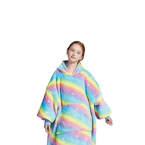 GOMINIMO Hoodie Blanket Kids Rainbow HM-HB-115-AYS