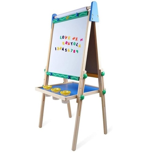 GOMINIMO Bamboo Kids Dual-Sided Art Easel with Painting and Drawing Accessories GO-KAE-100-HX