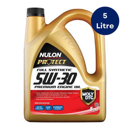 Nulon Synthetic Motor Oil 5L 5W-30 Engine Oil For Petrol Performance & Passenger Cars 