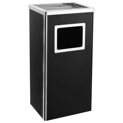 Ashtray Dustbin Hotel 45 L Steel Black