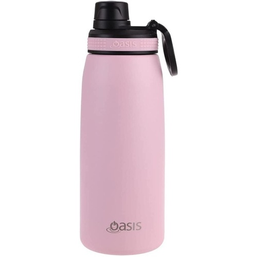 Oasis Stainless Steel Double Wall Insulated Sports Bottle with Screw Cap -780ml Carnation