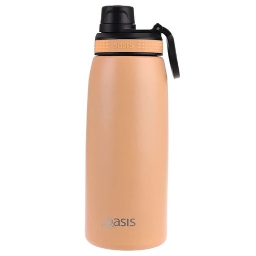 Oasis Stainless Steel Double Wall Insulated Sports Bottle with Screw Cap -780ml Rockmelon