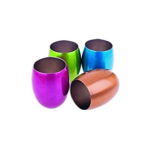 Oasis Stainless Steel Double Wall Insulated Tumblers 350ml Set 4 - 4 Asst. Colours