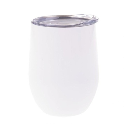 Oasis Stainless Steel Double Wall Insulated Wine Tumbler 330ml - White