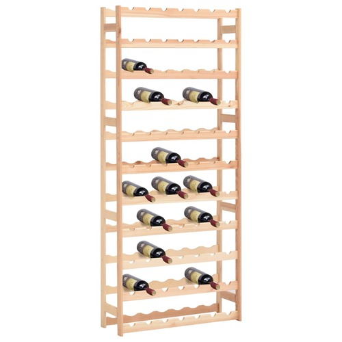 Wine Rack for 77 Bottles Solid Wood Pine