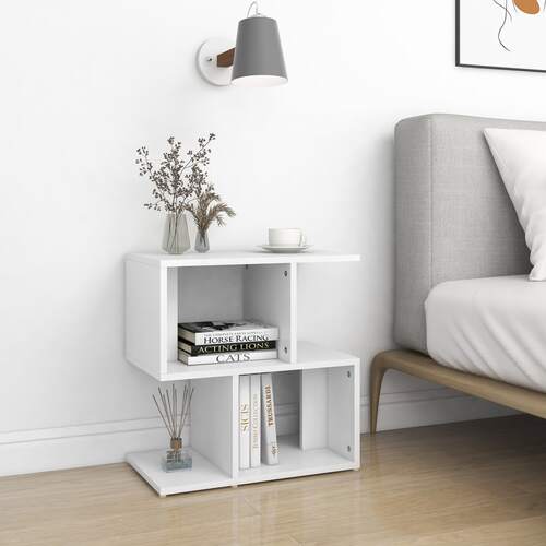 Bedside Cabinet White 50x30x51.5 cm Engineered Wood