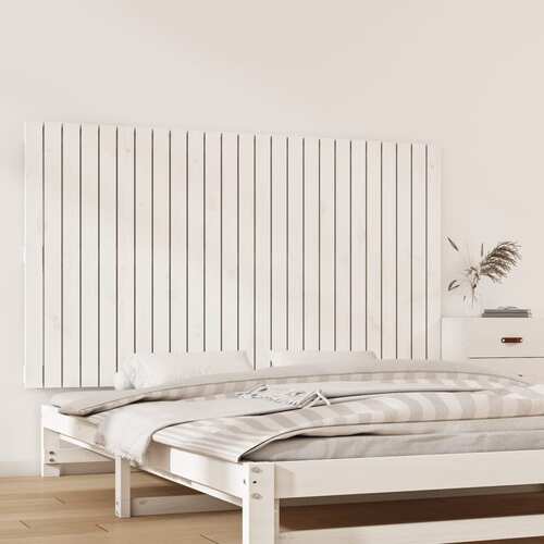 Wall Headboard White 159.5 cm Solid Wood Pine