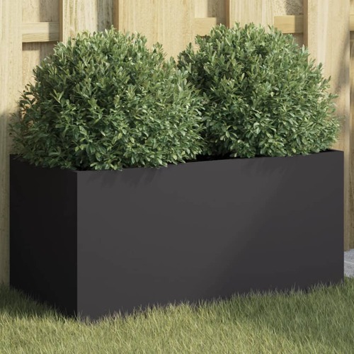 Planter Black 62x30x29 cm Steel