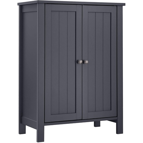 VASAGLE Floor Cabinet with 2 Doors Gray