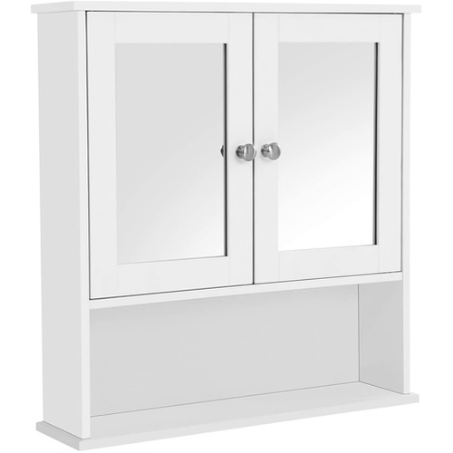 VASAGLE Wall Cabinet with 2 Mirror Doors