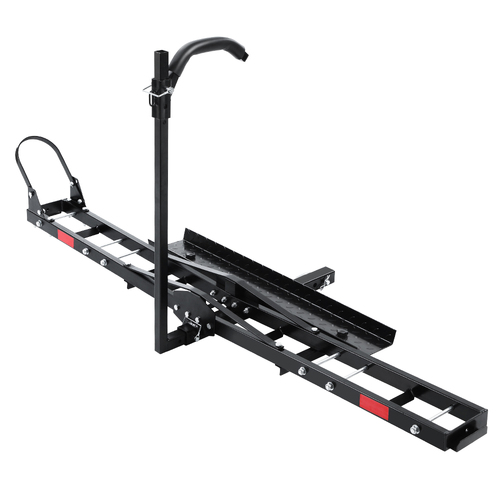 Motorcycle Motorbike Carrier Rack Ramp 2" Towbar Adjustable Height Black