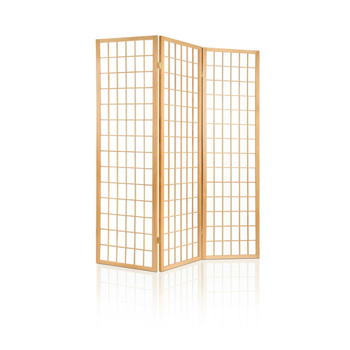 Artiss 3 Panel Room Divider Screen 131x179cm Natural