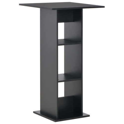 Bar Table Black 60x60x110 cm