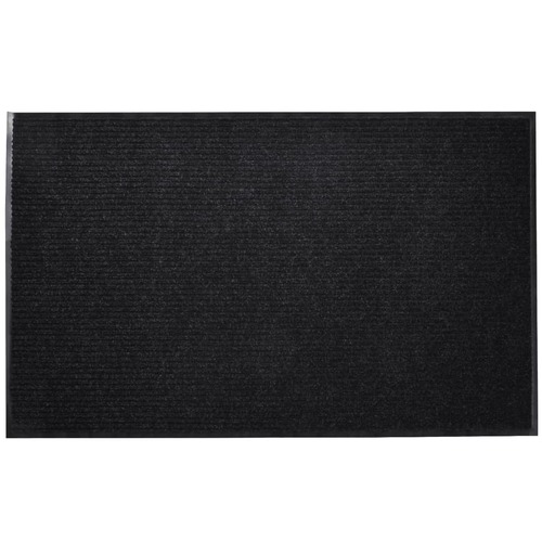 Black PVC Door Mat 120 x 180 cm